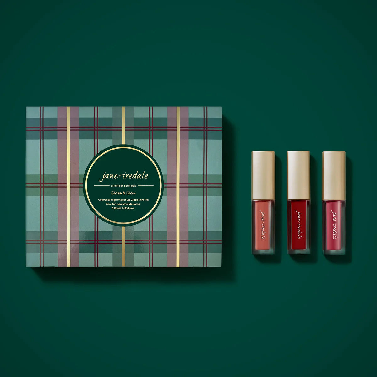 jane iredale - Glaze & Glow ColorLuxe High Impact Lip Glaze Mini Trio - Limited Edition