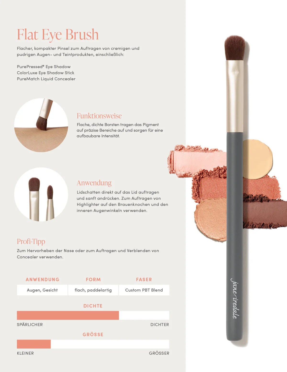 jane iredale - Flat Eye Brush