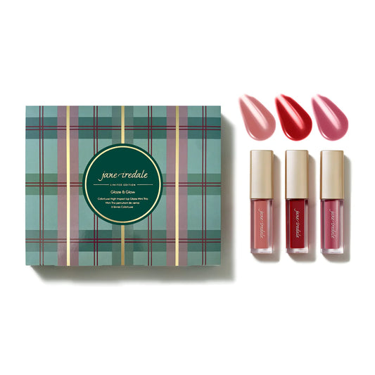 jane iredale - Glaze & Glow ColorLuxe High Impact Lip Glaze Mini Trio - Limited Edition